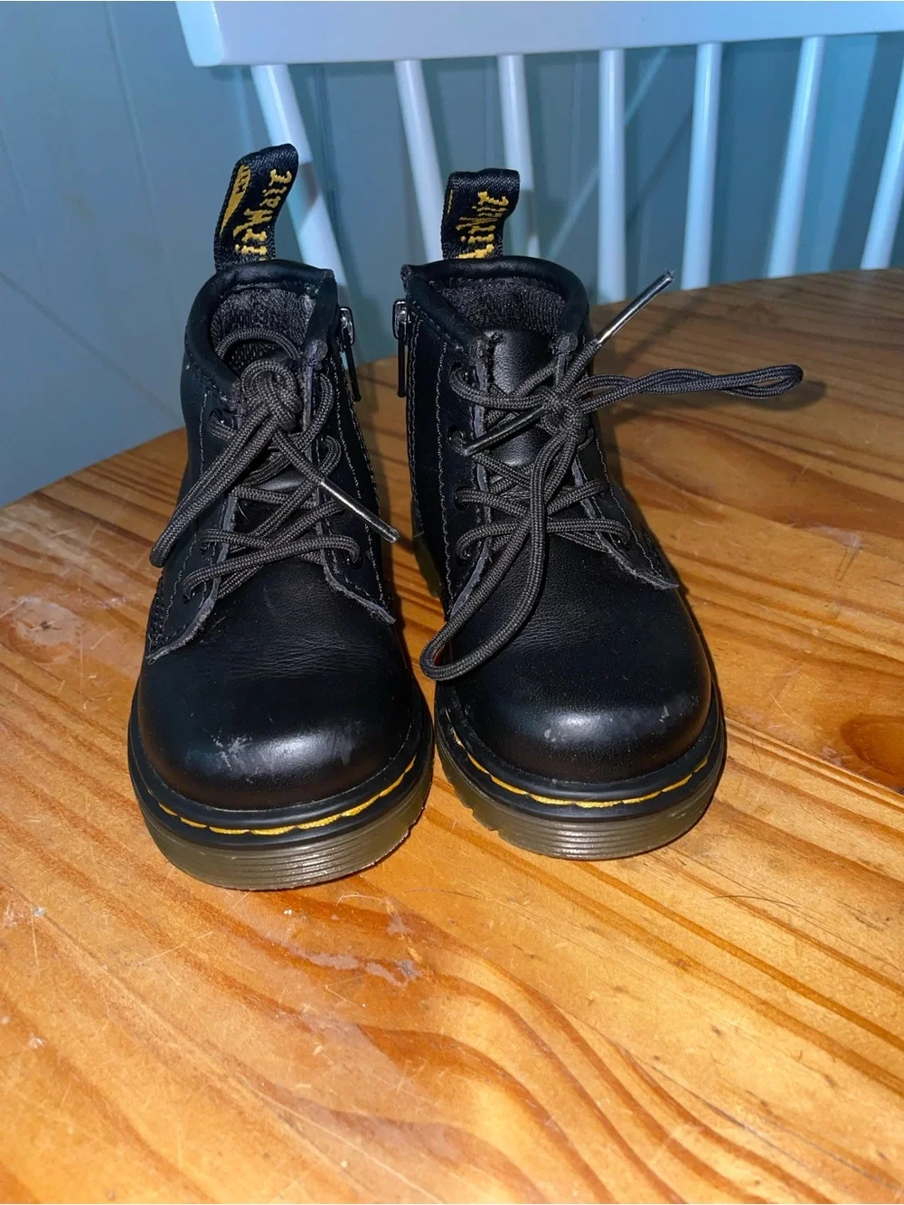 Dr. Martens 1460 Softy T Leather Lace-up Boot In Black Baby Size US 5